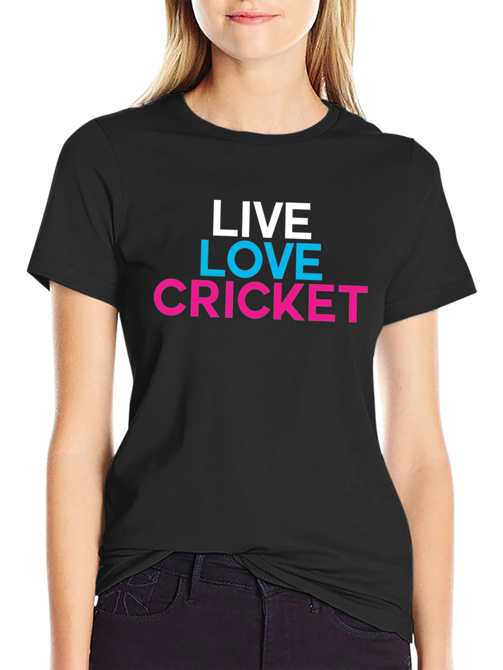 Live Love Cricket Graphic Tee - Trendy Casual Shirt