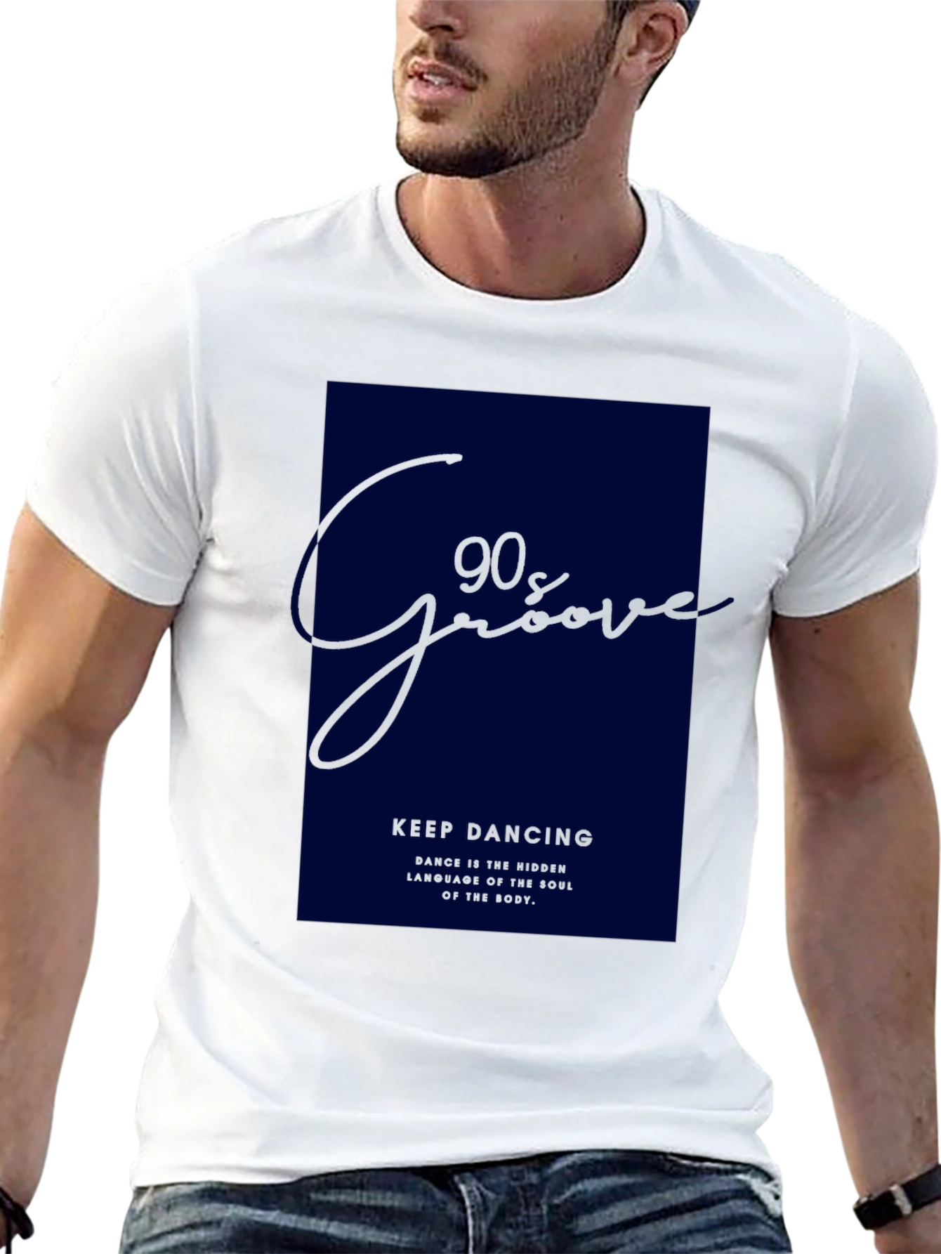 90s Groove Black Graphic Tee