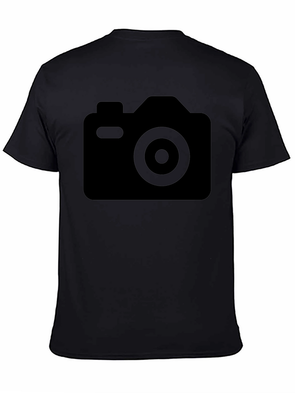 Black Camera Graphic Tee - Casual Comfort
