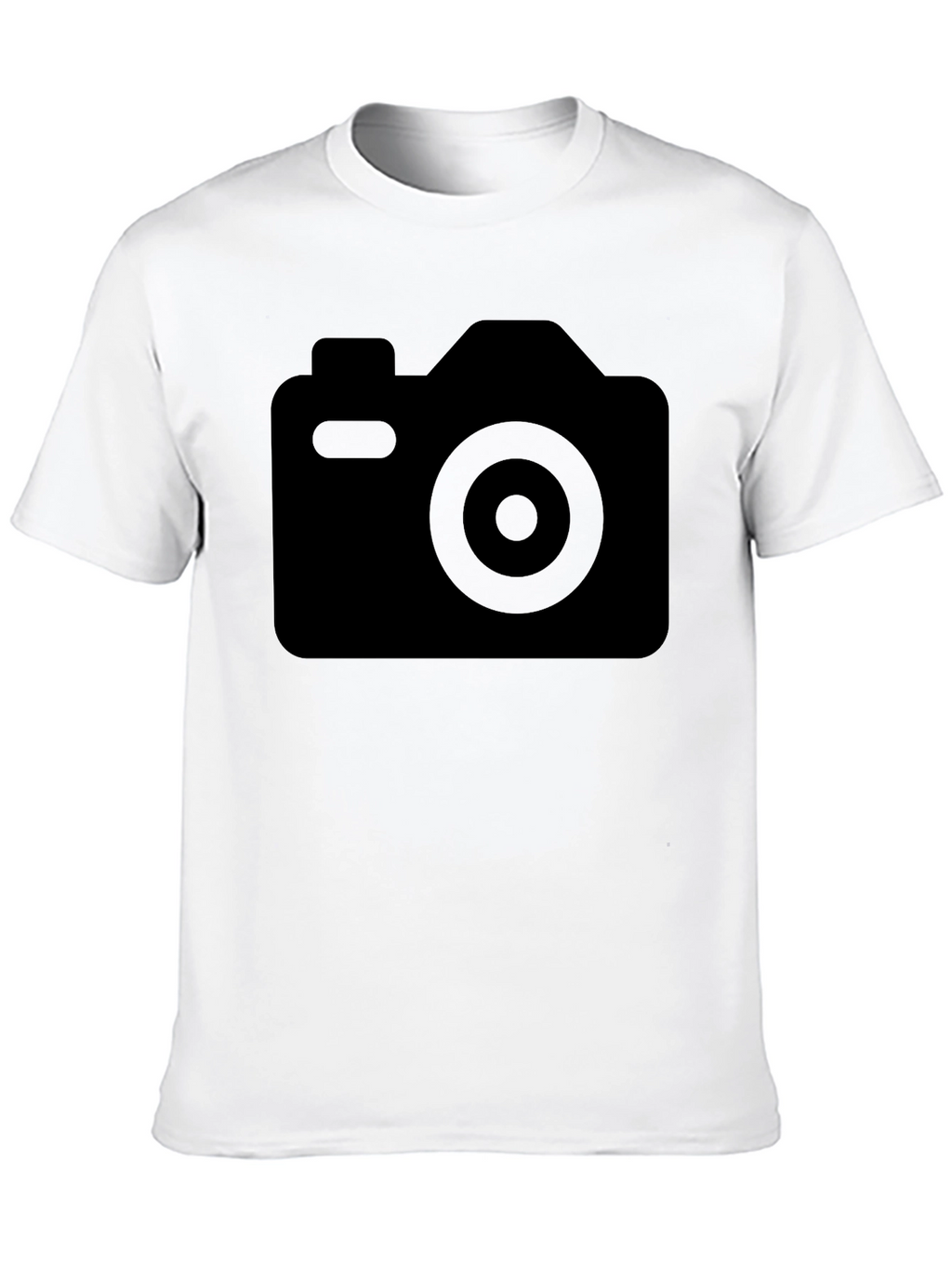 Black Camera Graphic Tee - Casual Comfort