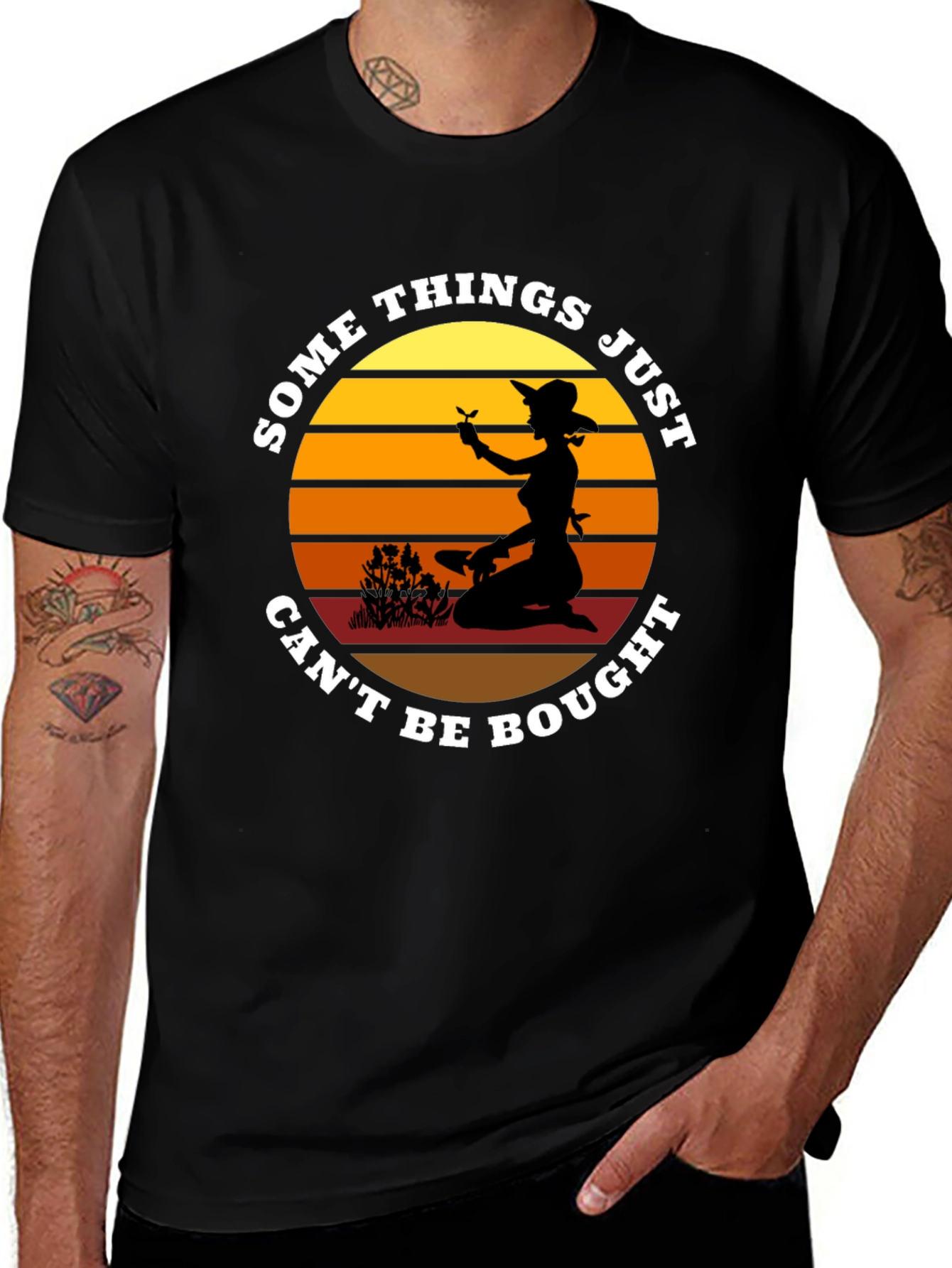 Gardener Sunset Graphic T-Shirt - Some Things Cant Be Bought
