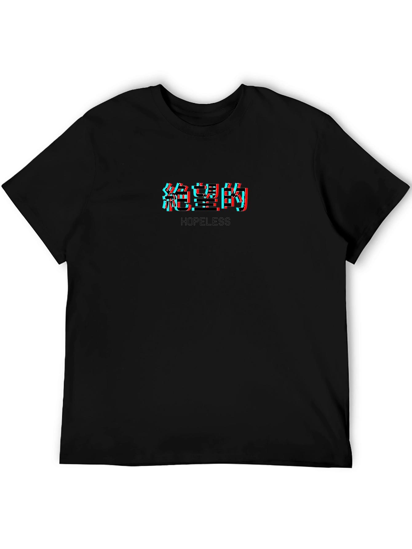 Hopeless Graphic Print Black T-Shirt