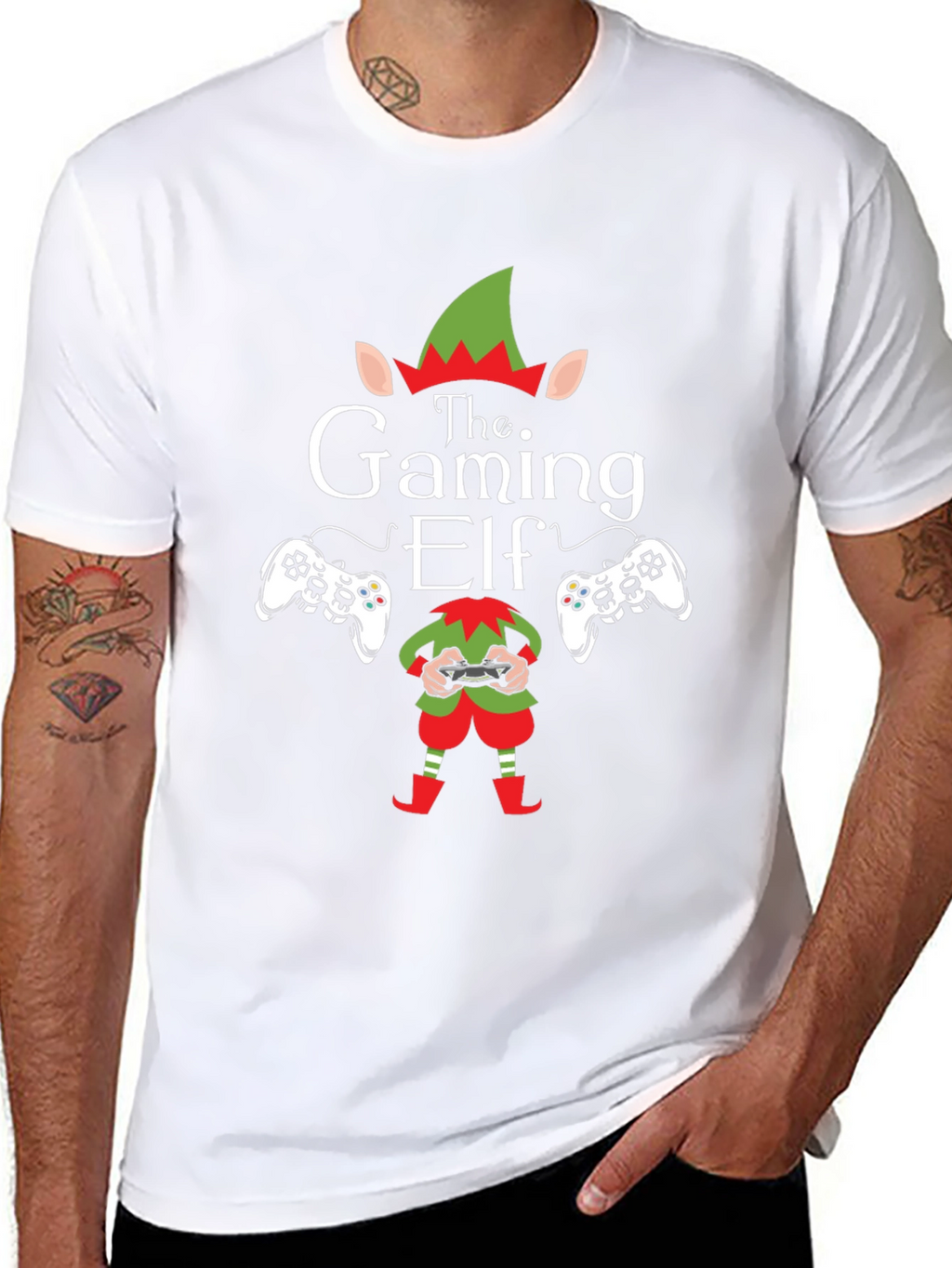 The Gaming Elf T-Shirt - Holiday Gamer Tee