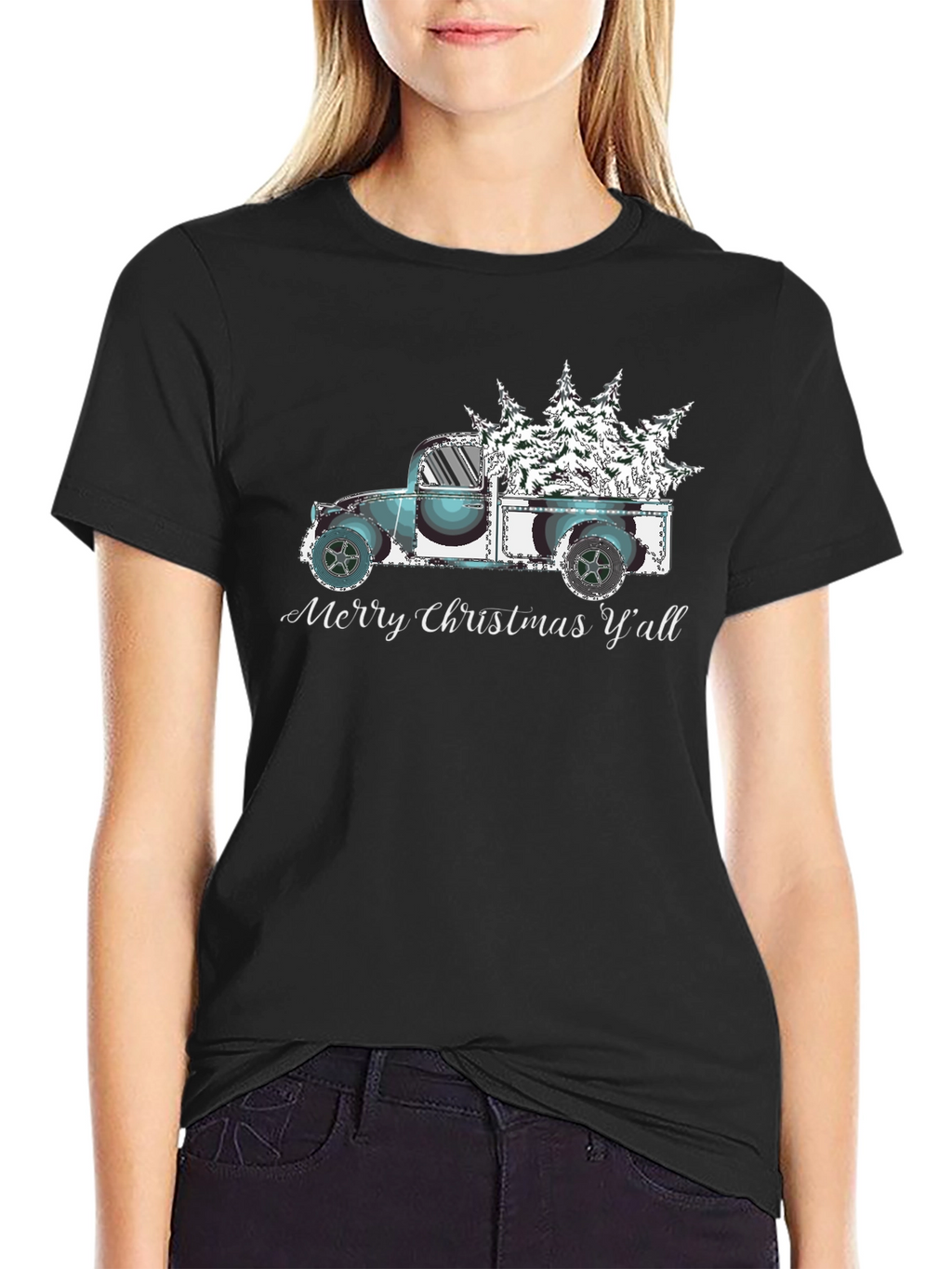 Merry Christmas Yall Truck T-Shirt