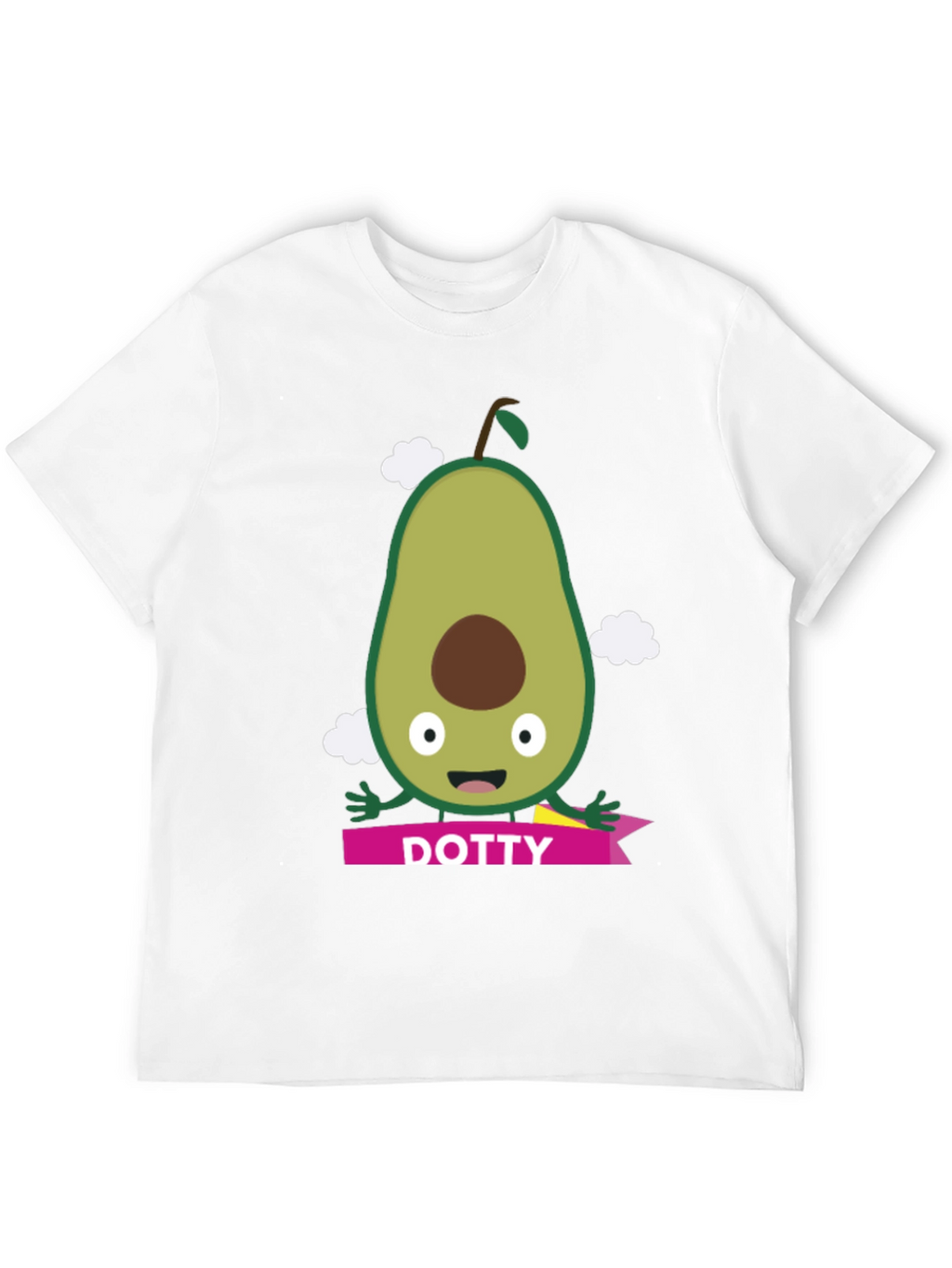 Avocado Dotty T-Shirt - Cute Cartoon Style