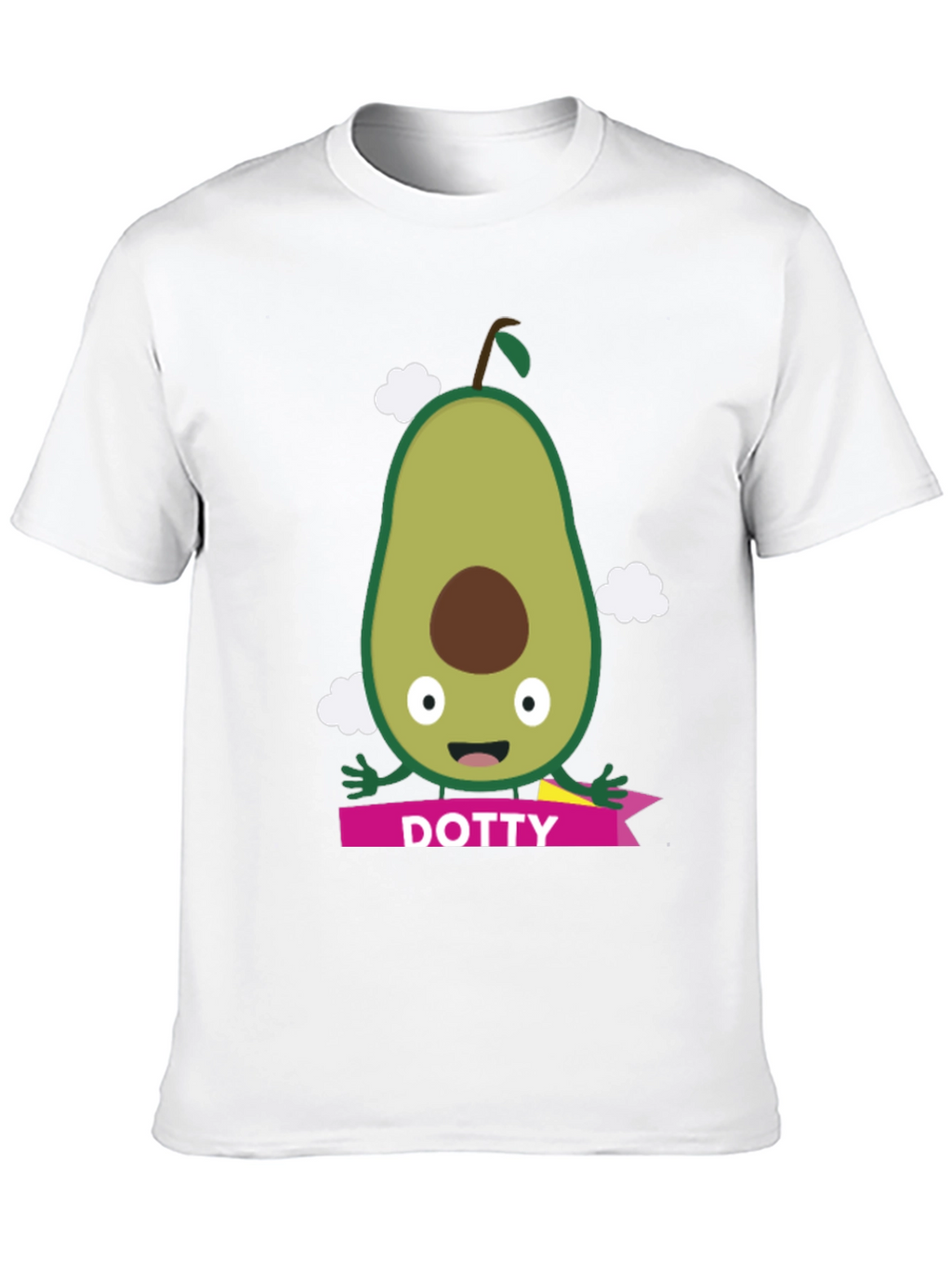 Avocado Dotty T-Shirt - Cute Cartoon Style