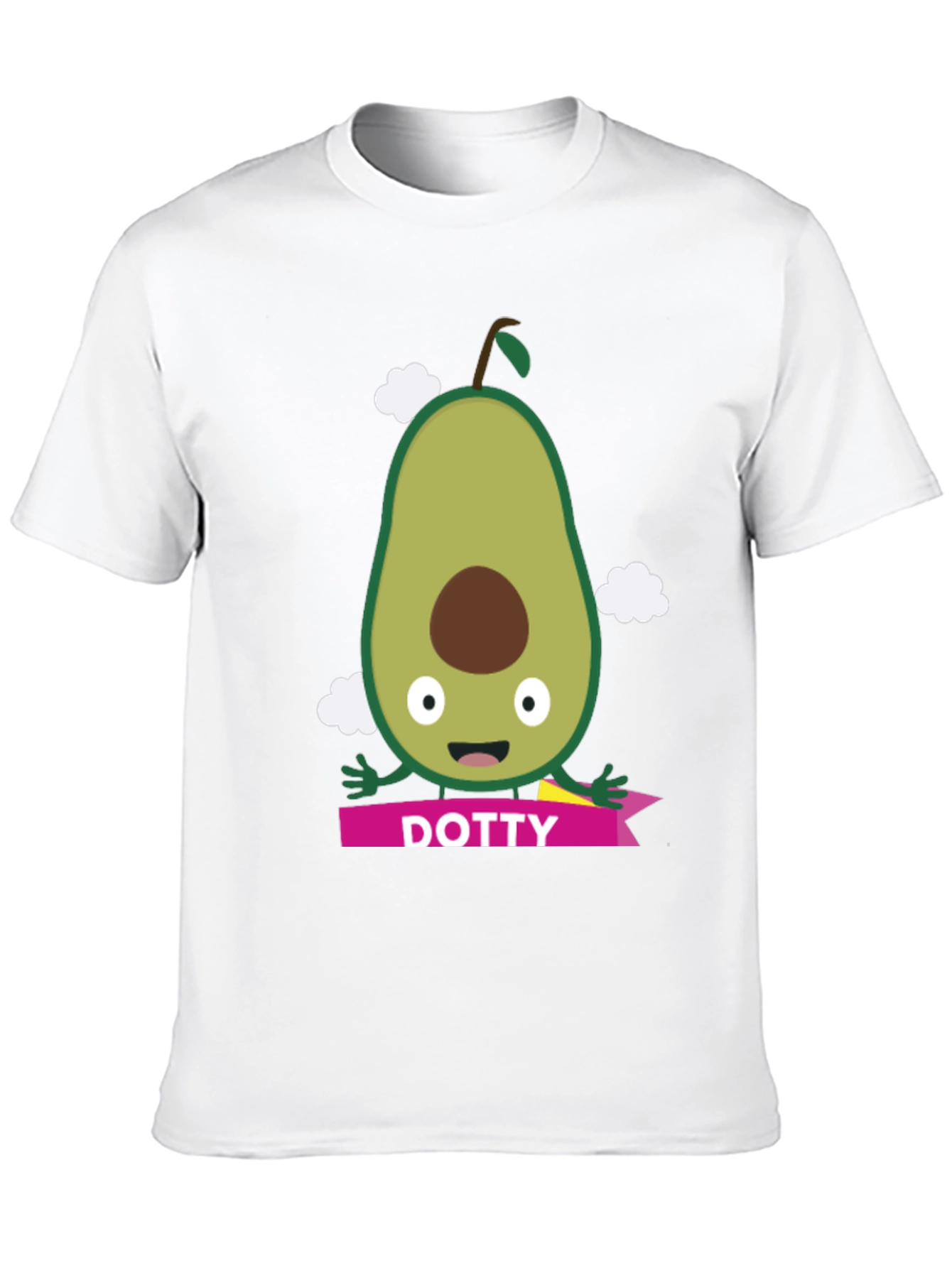 Avocado Dotty T-Shirt - Cute Cartoon Style
