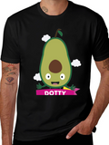 Avocado Dotty T-Shirt - Cute Cartoon Style