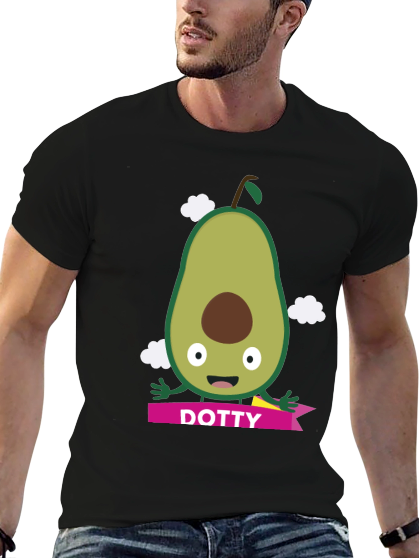 Avocado Dotty T-Shirt - Cute Cartoon Style