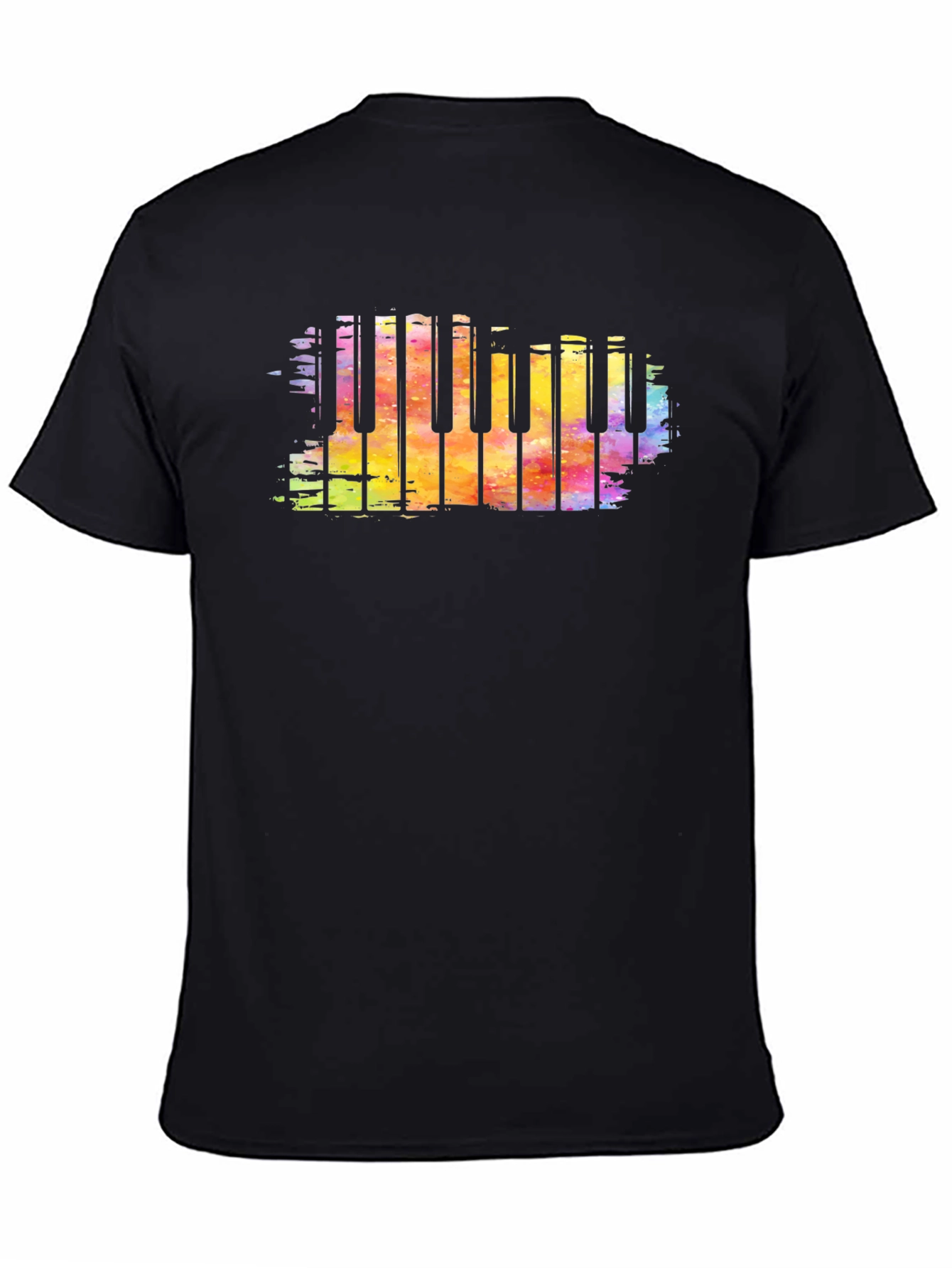 Colorful Piano Keys Graphic T-Shirt