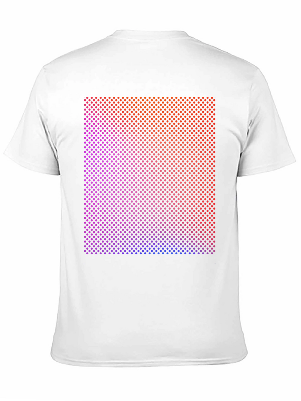 Gradient Dot Matrix Graphic Tee - Modern Style Shirt