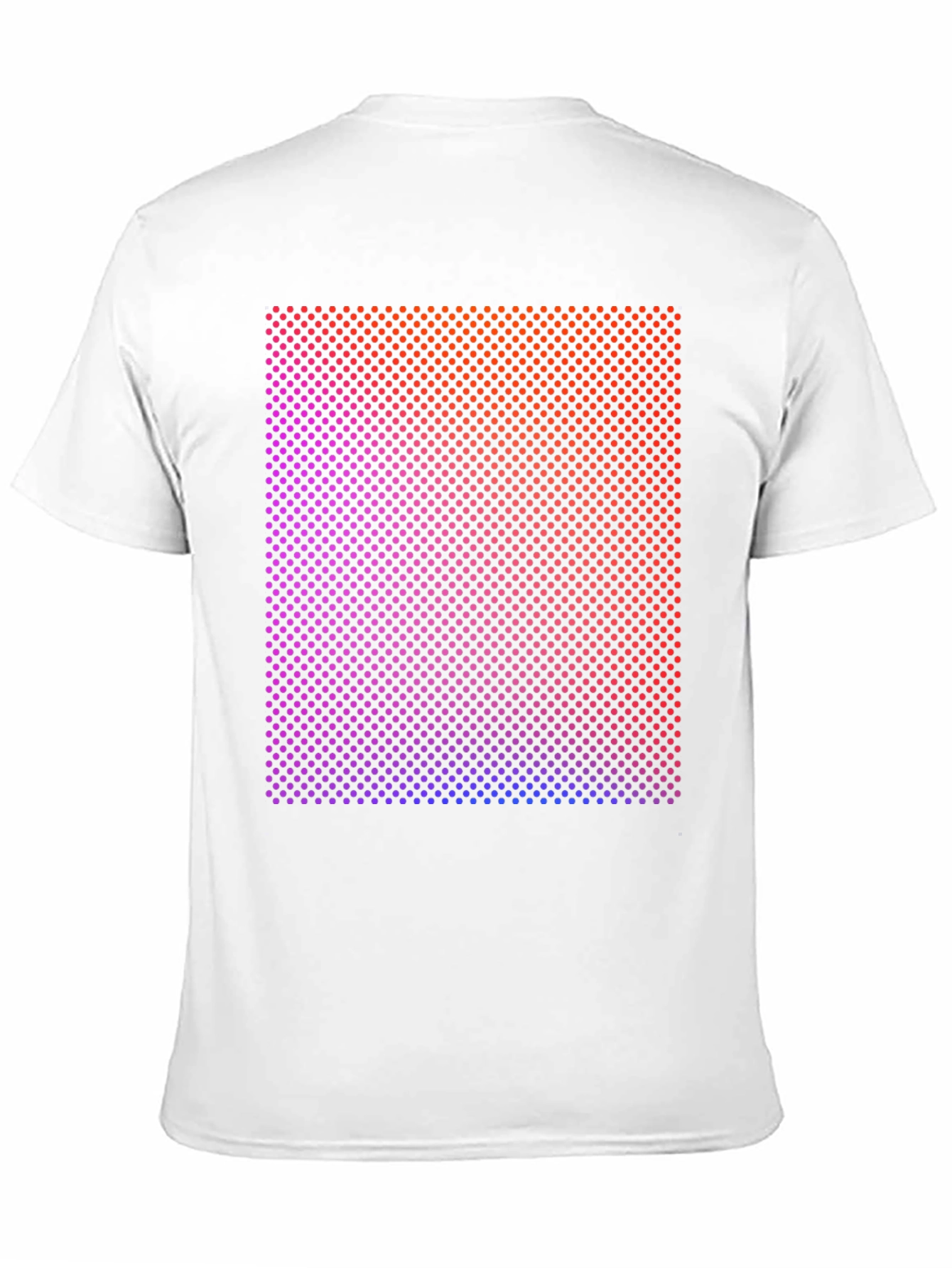 Gradient Dot Matrix Graphic Tee - Modern Style Shirt