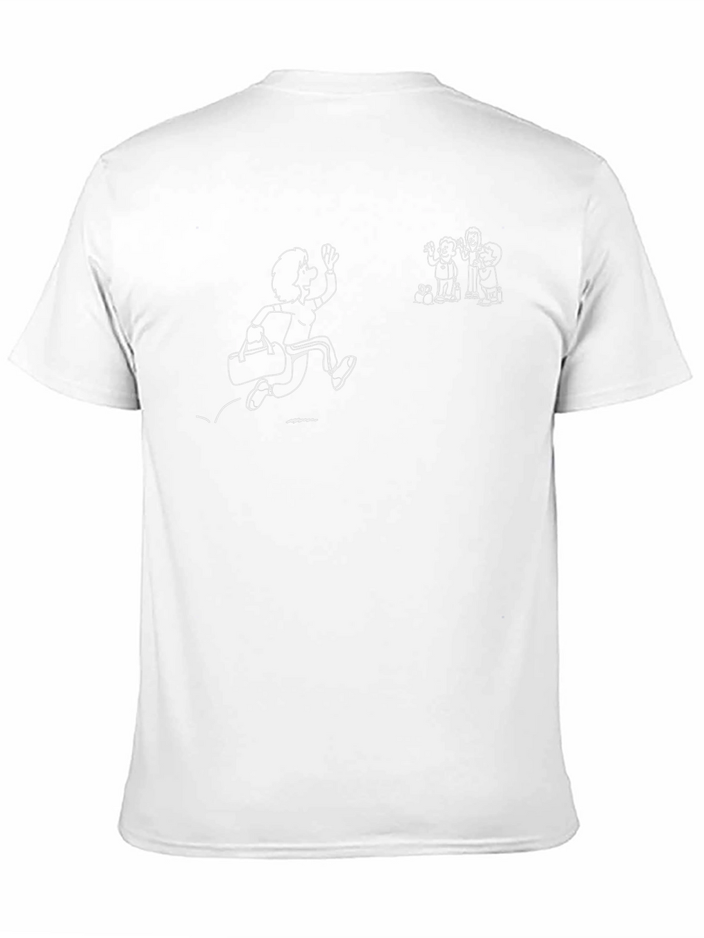 Cartoon Graphic Black T-Shirt