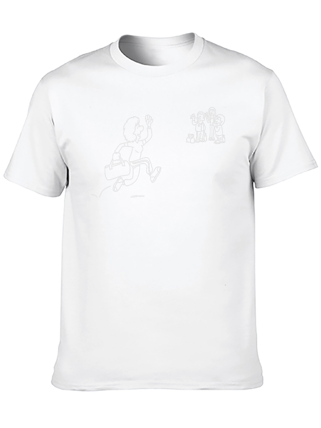 Cartoon Graphic Black T-Shirt