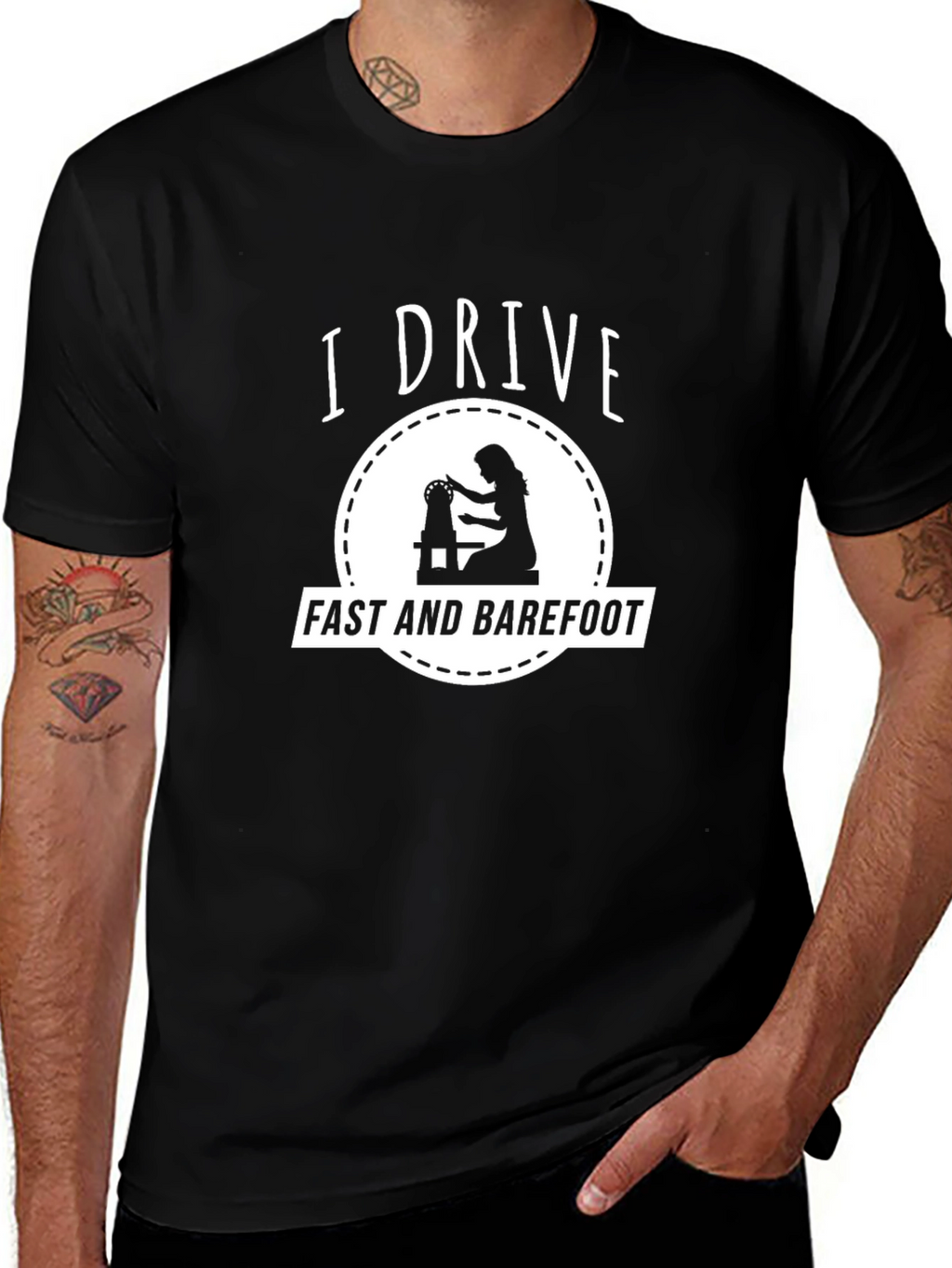 I Drive Fast and Barefoot T-Shirt