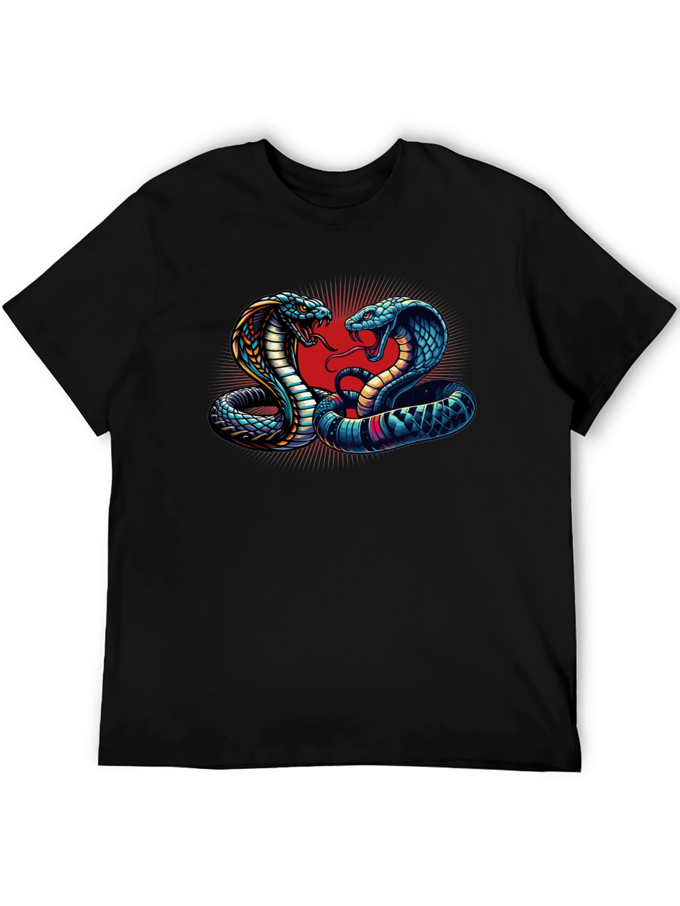Cobra Clash Graphic Tee - Bold Snake Design