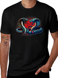 Cobra Clash Graphic Tee - Bold Snake Design