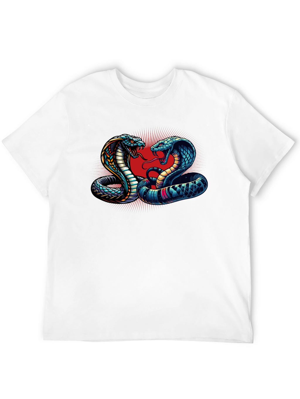 Cobra Clash Graphic Tee - Bold Snake Design