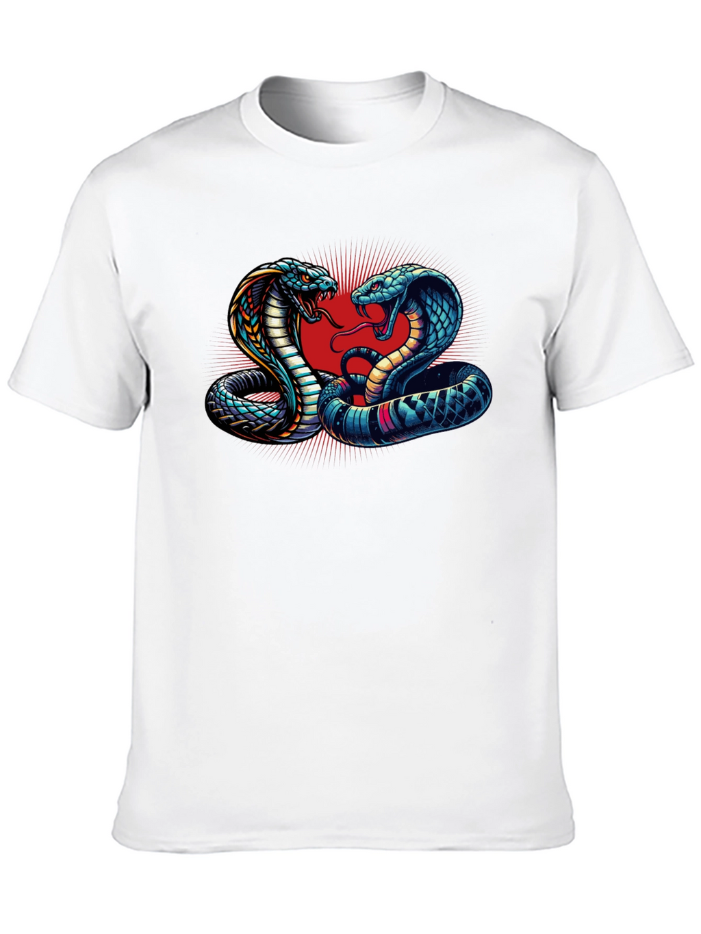 Cobra Clash Graphic Tee - Bold Snake Design