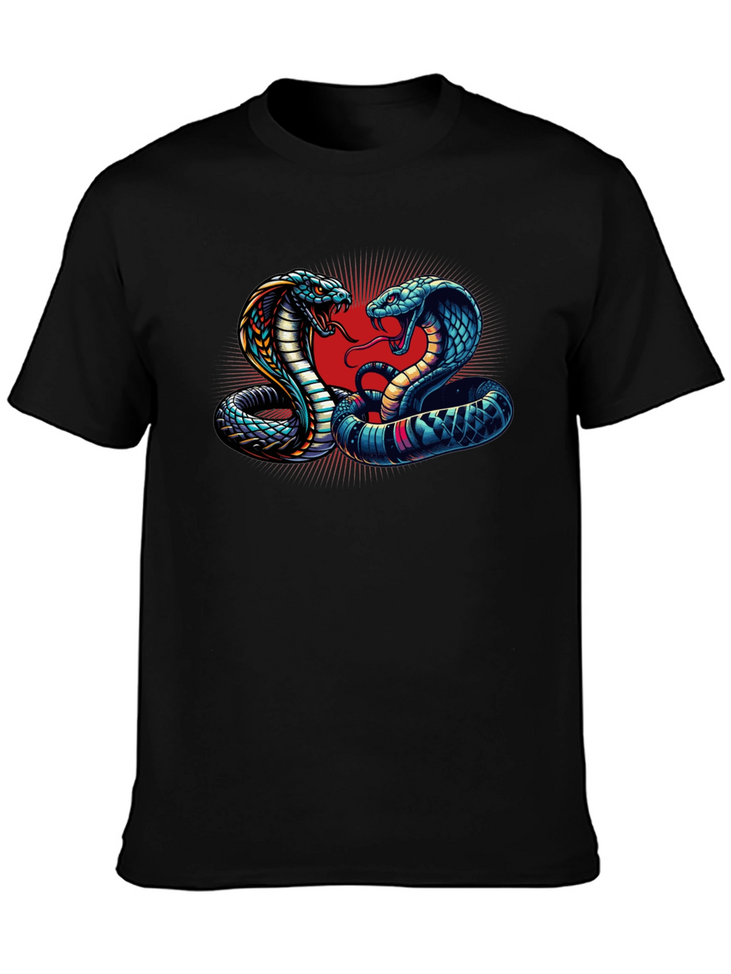 Cobra Clash Graphic Tee - Bold Snake Design