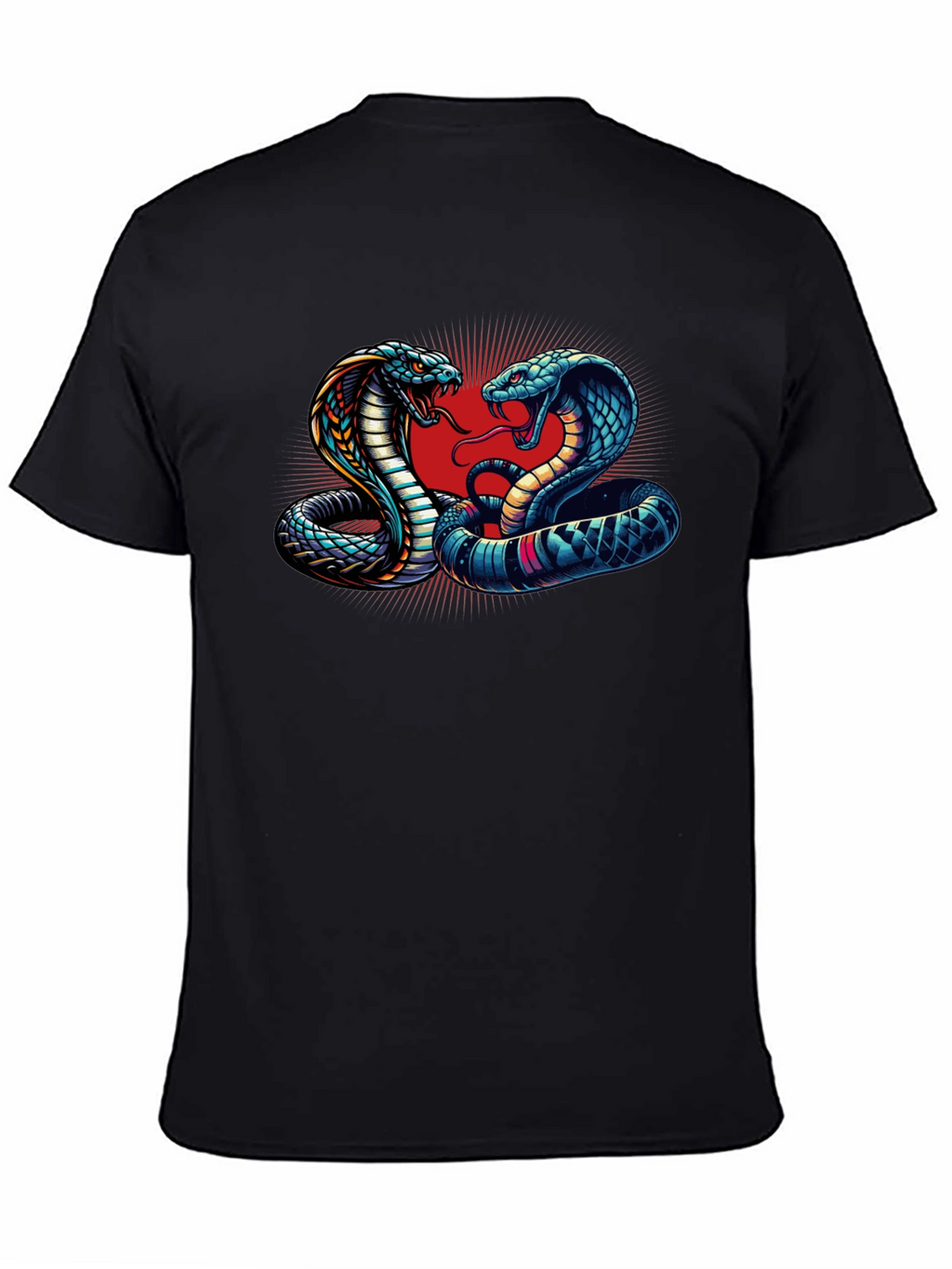 Cobra Clash Graphic Tee - Bold Snake Design