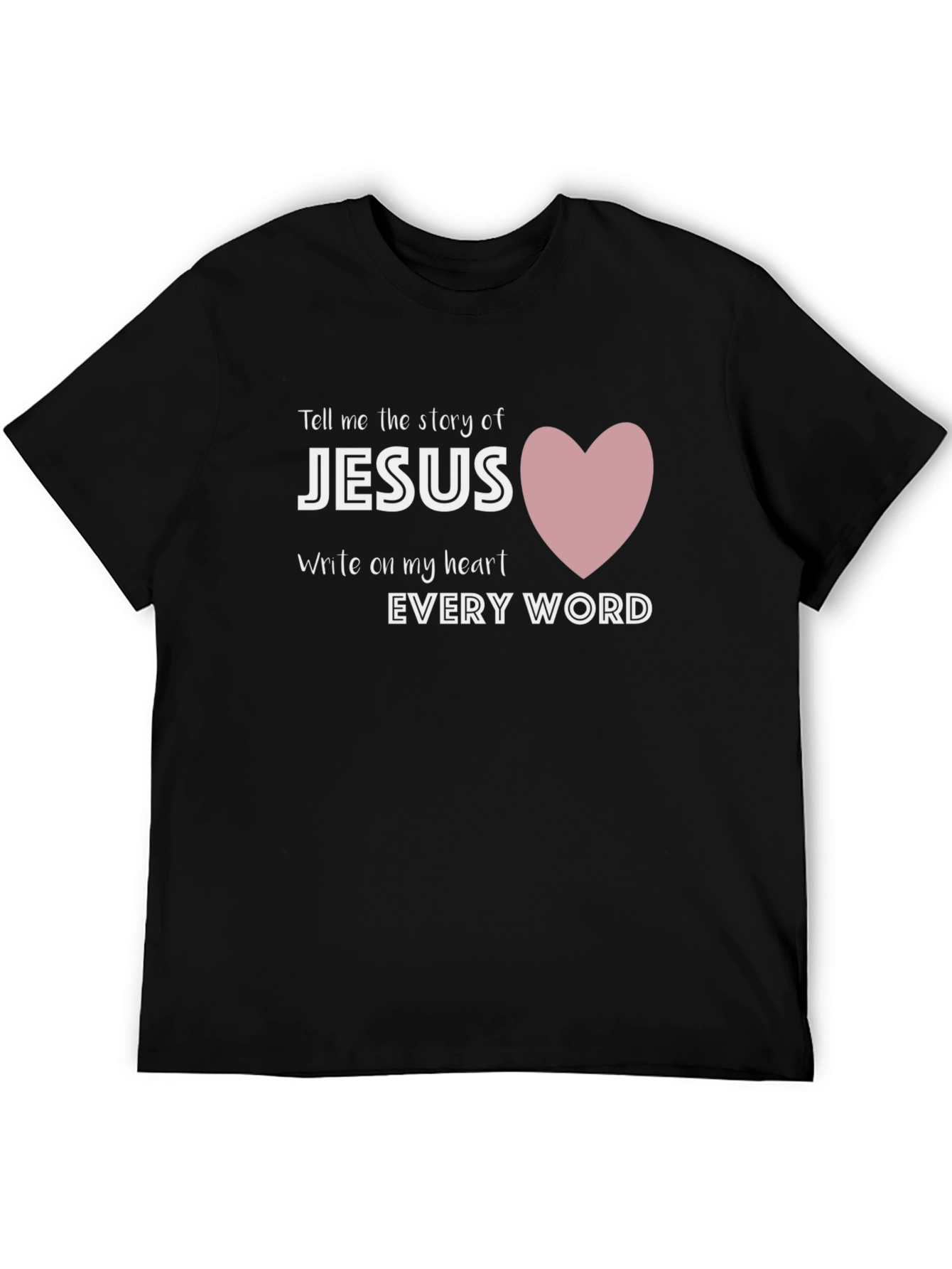Jesus Heart Graphic Tee - Christian T-Shirt