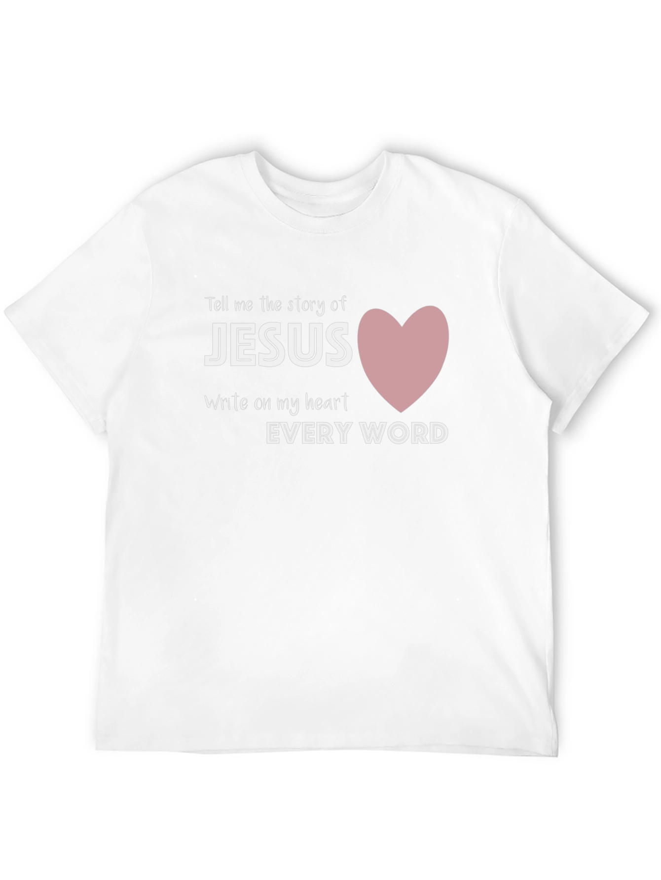 Jesus Heart Graphic Tee - Christian T-Shirt