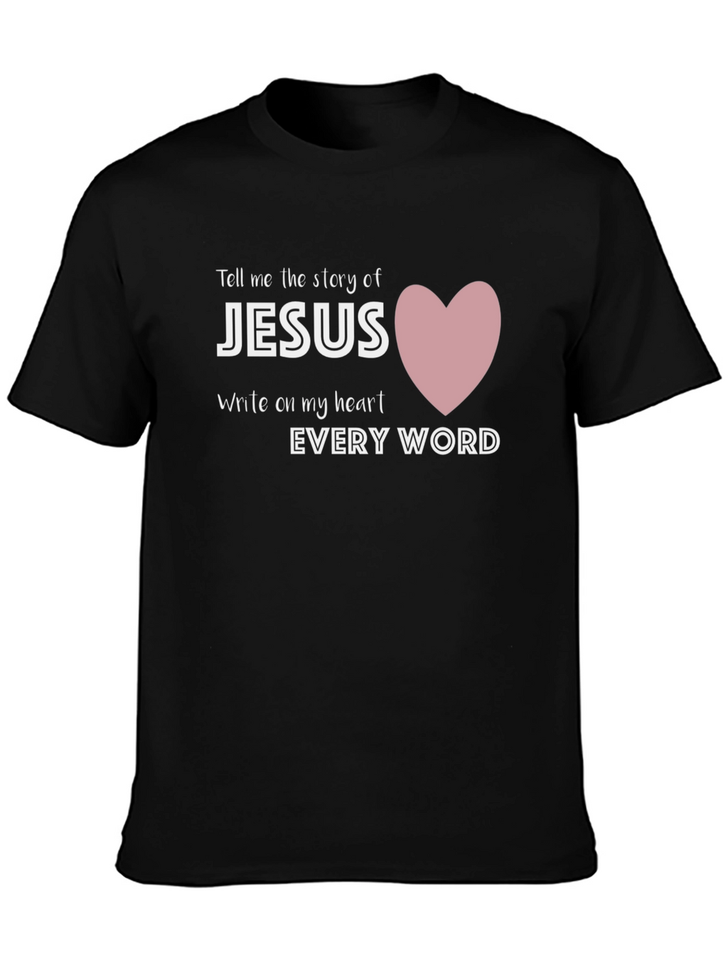 Jesus Heart Graphic Tee - Christian T-Shirt