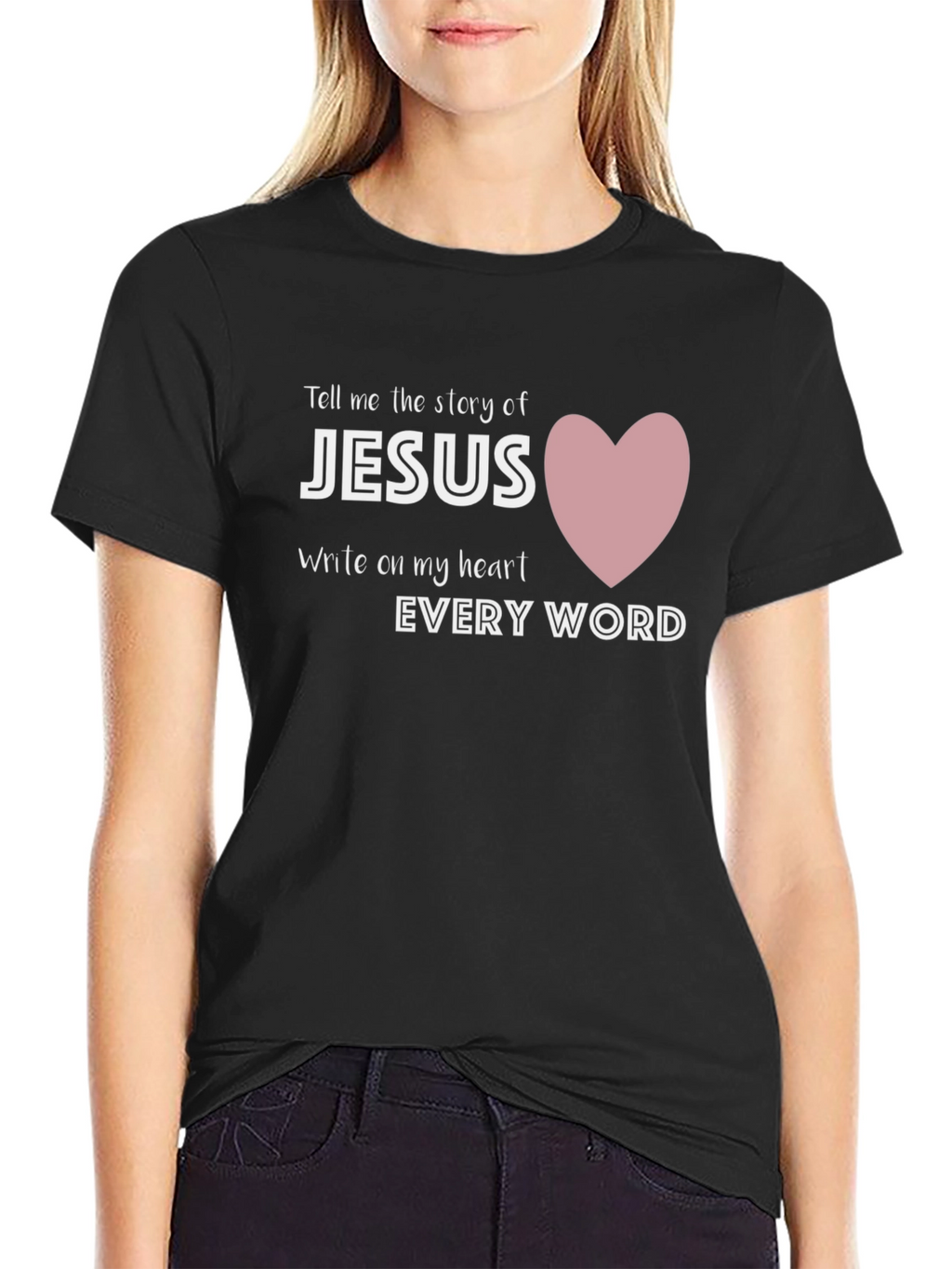 Jesus Heart Graphic Tee - Christian T-Shirt