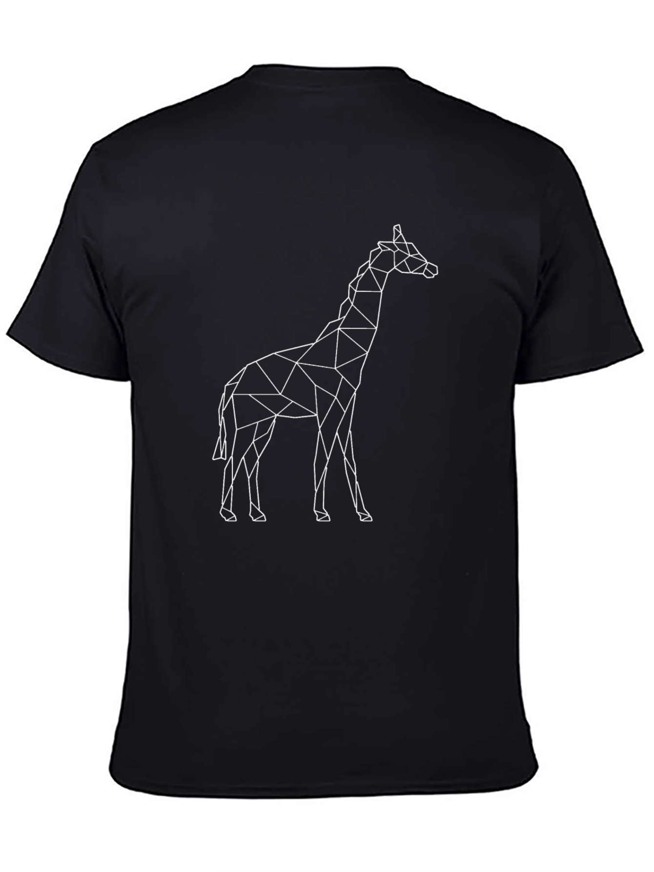 Geometric Giraffe T-Shirt - Modern Minimalist Design
