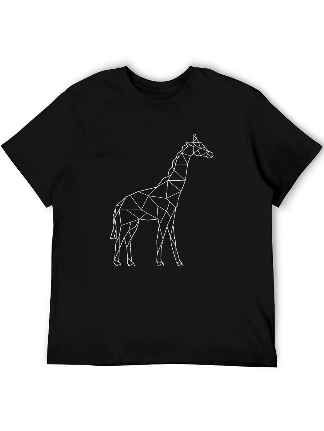 Geometric Giraffe T-Shirt - Modern Minimalist Design