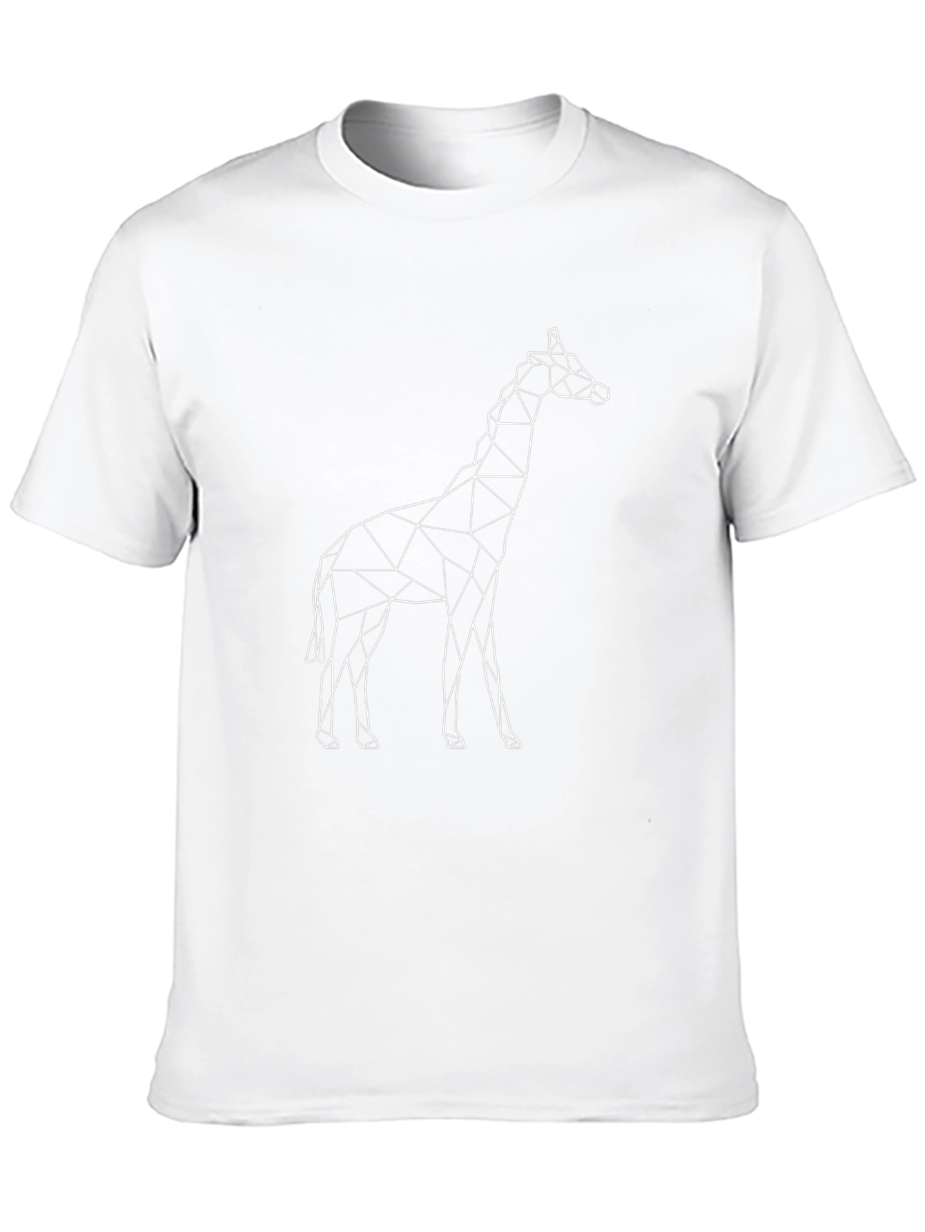 Geometric Giraffe T-Shirt - Modern Minimalist Design