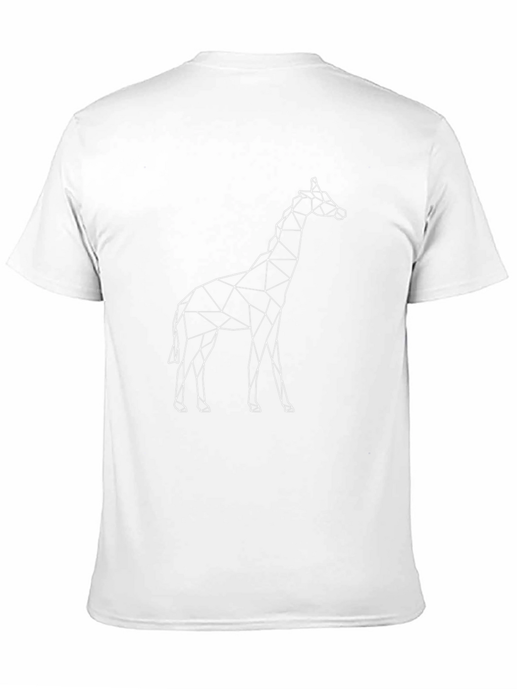 Geometric Giraffe T-Shirt - Modern Minimalist Design