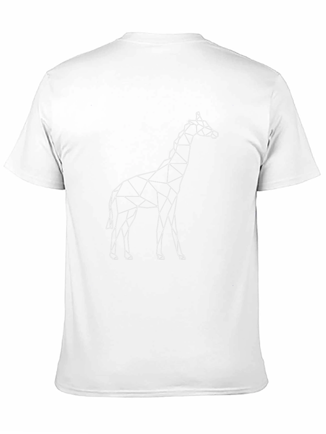 Geometric Giraffe T-Shirt - Modern Minimalist Design