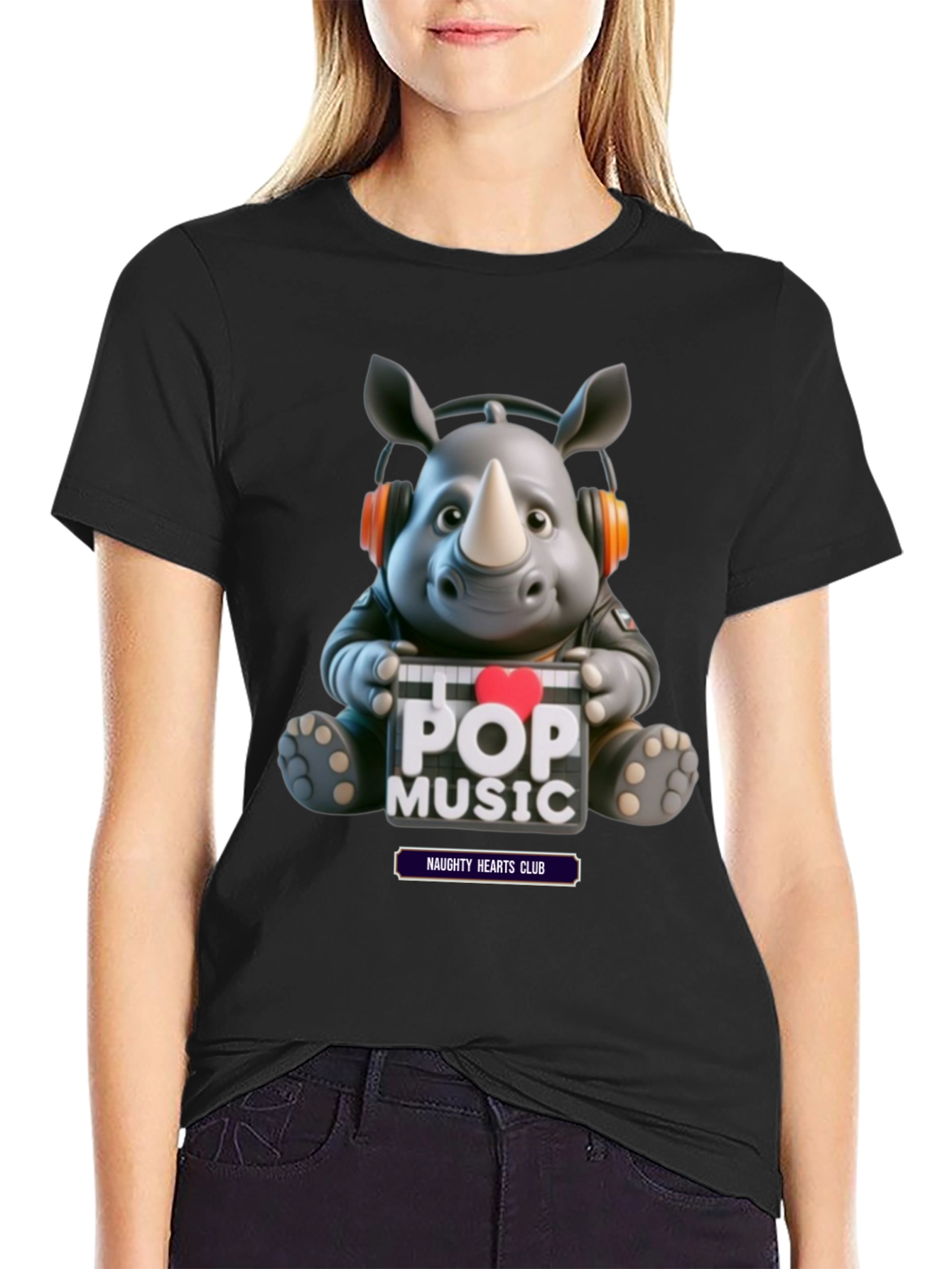 Pop Music Rhino Tee