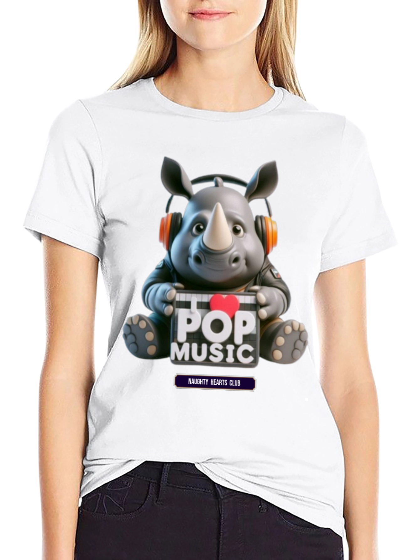 Pop Music Rhino Tee