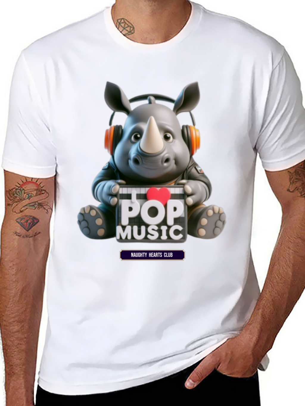 Pop Music Rhino Tee