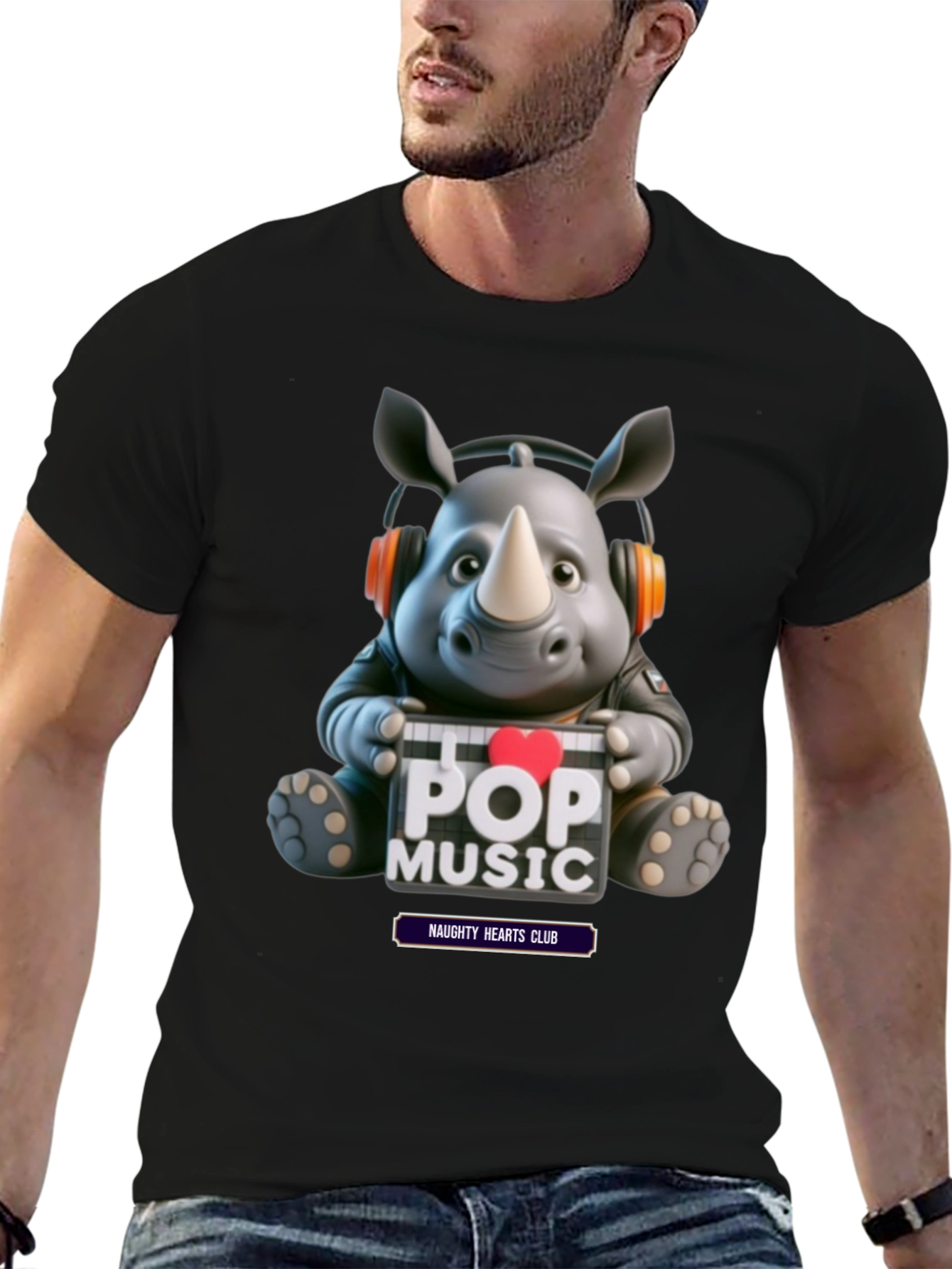 Pop Music Rhino Tee