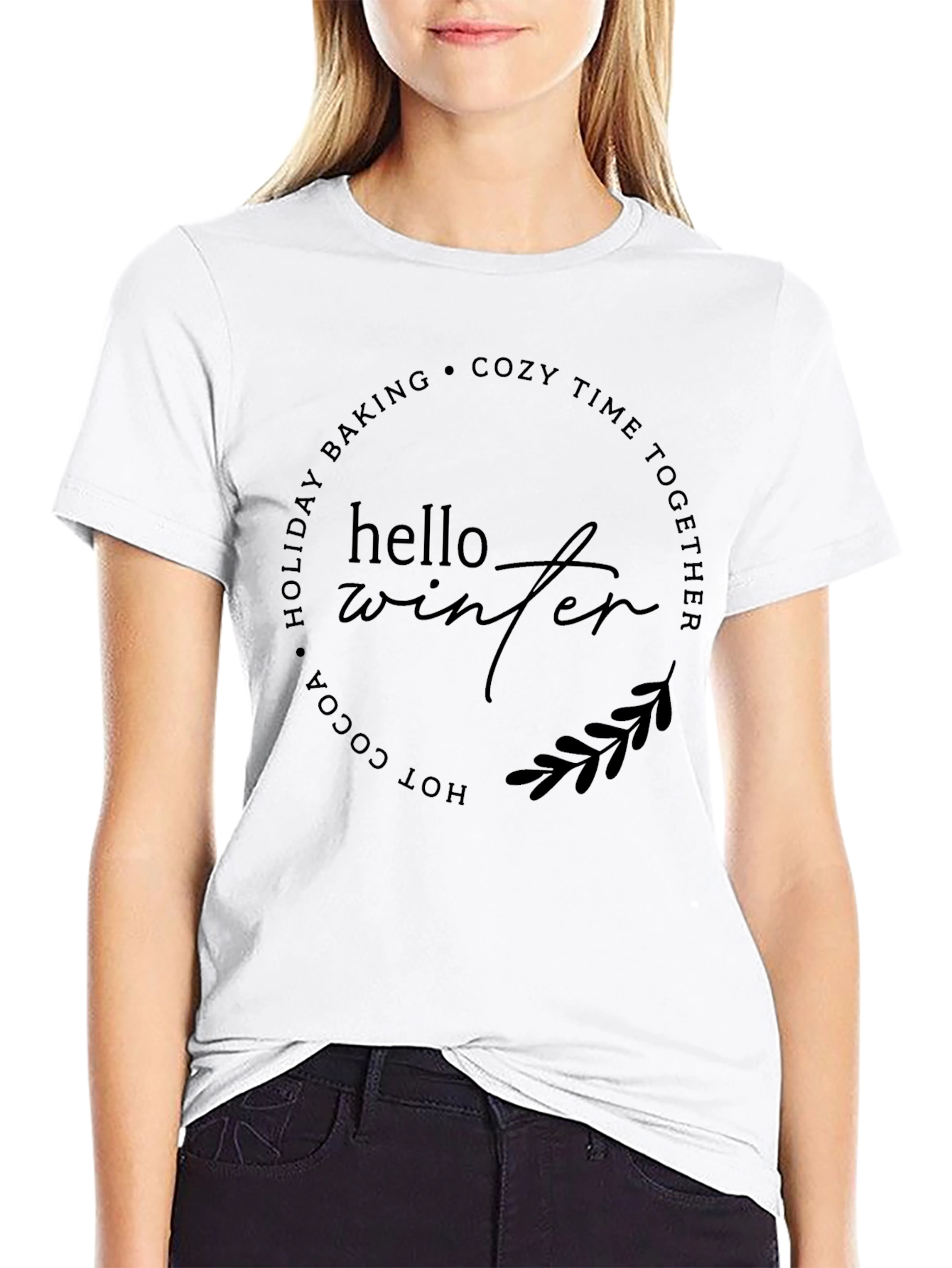 Hello Winter Cozy Holiday Baking Tee
