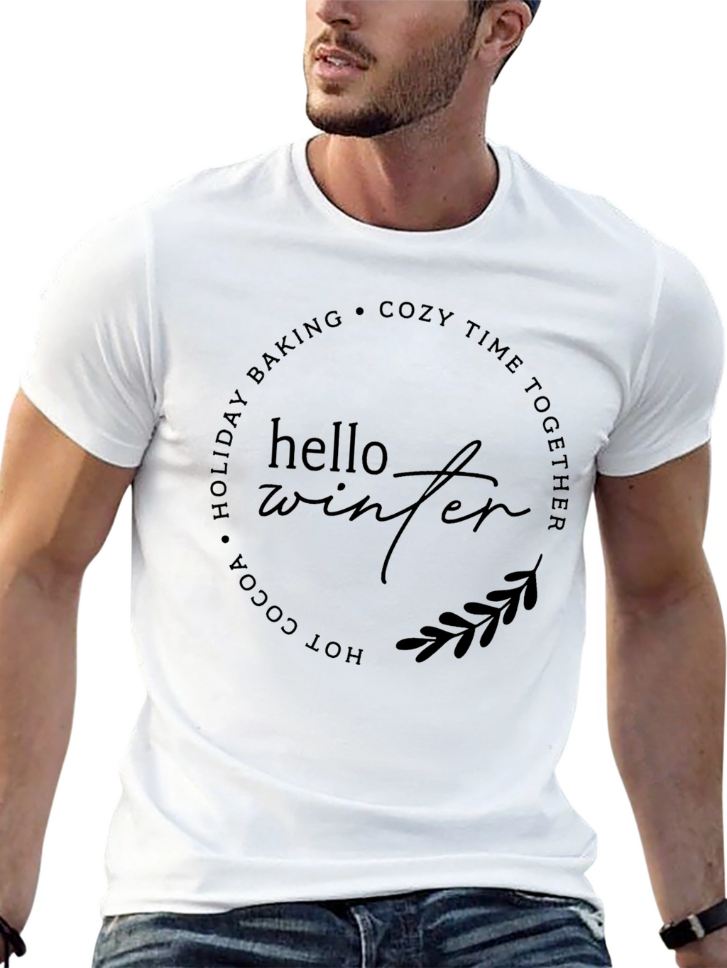 Hello Winter Cozy Holiday Baking Tee