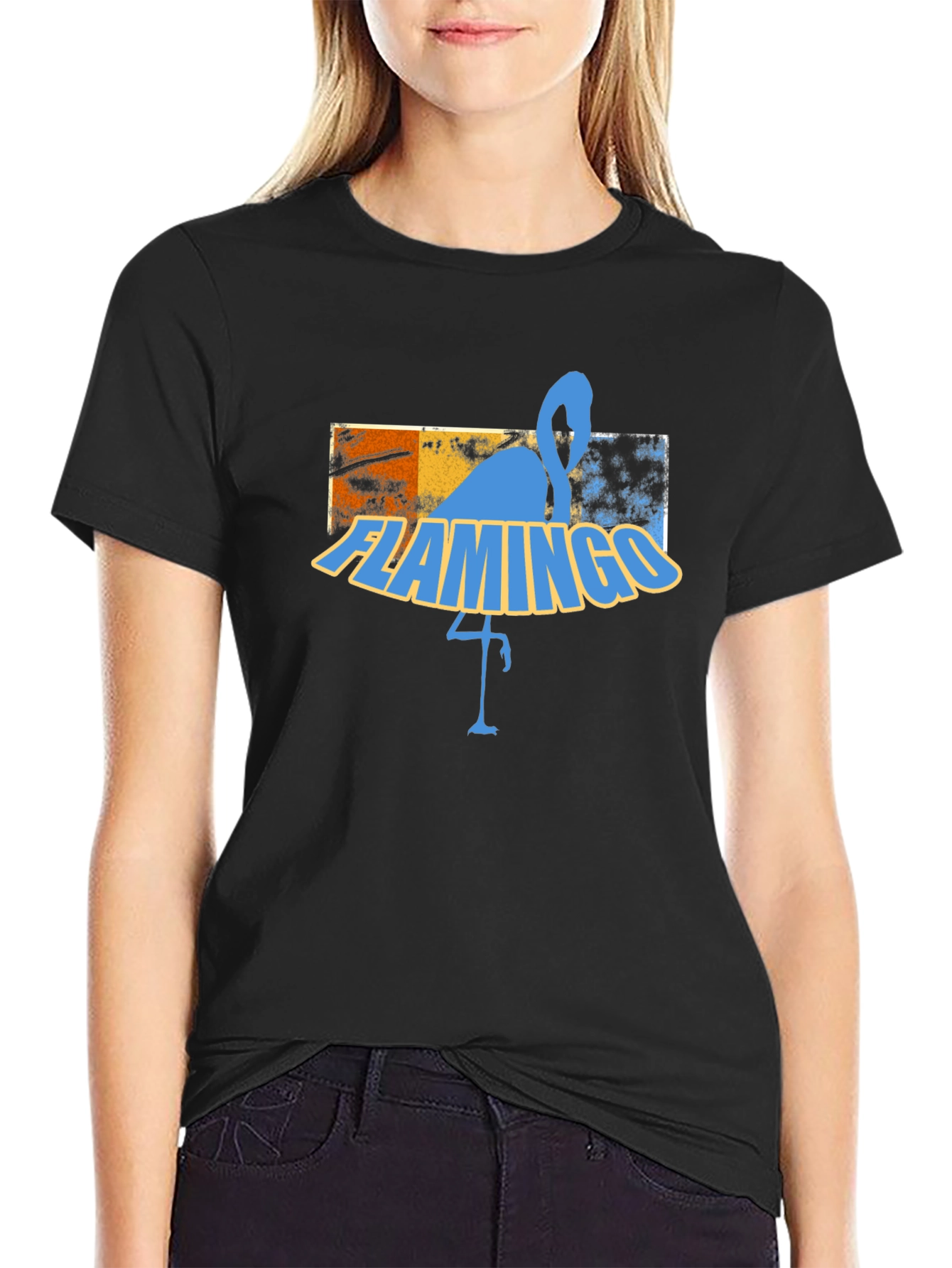 Retro Flamingo Graphic Tee - Cool Summer Vibes