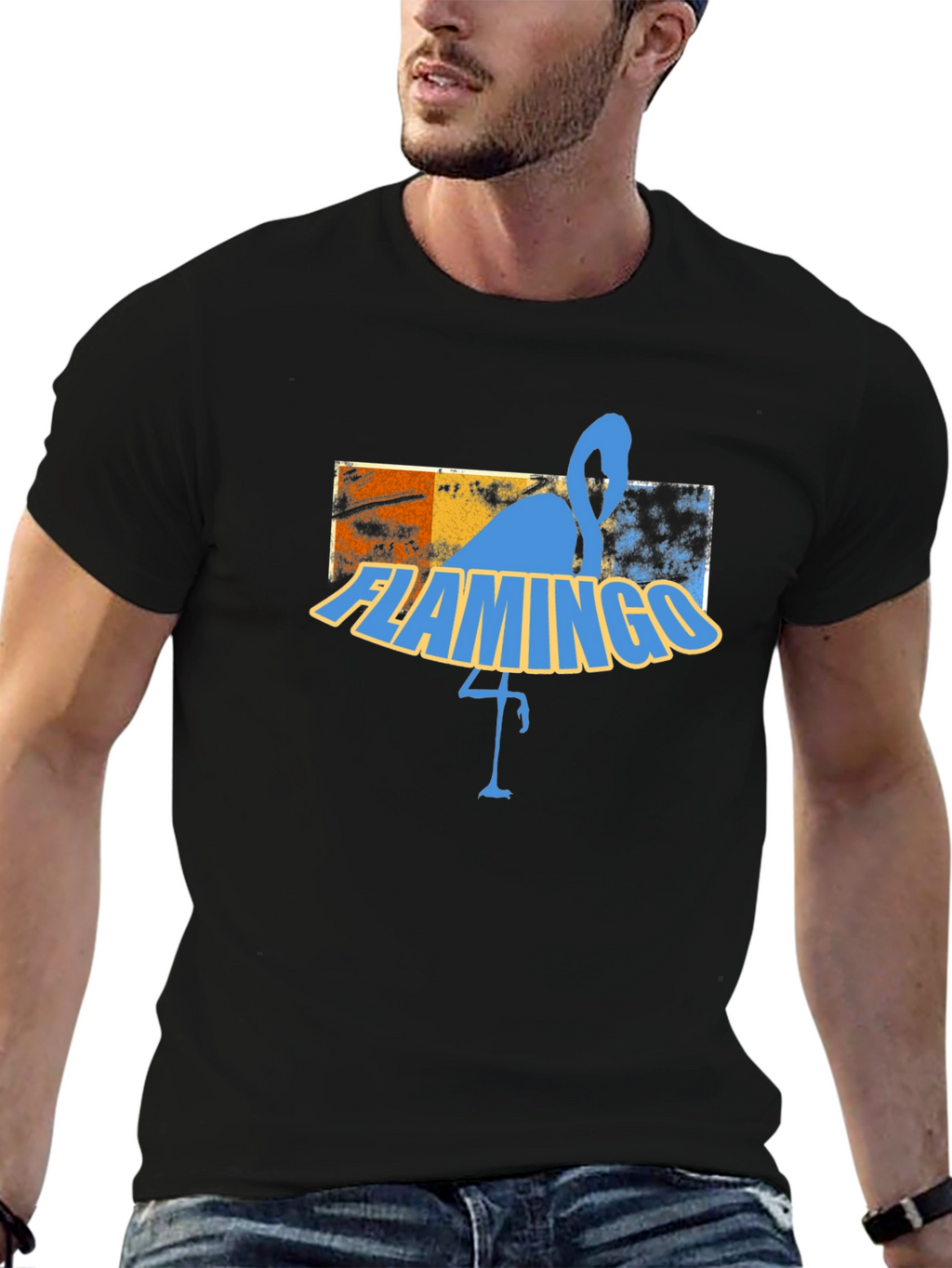 Retro Flamingo Graphic Tee - Cool Summer Vibes
