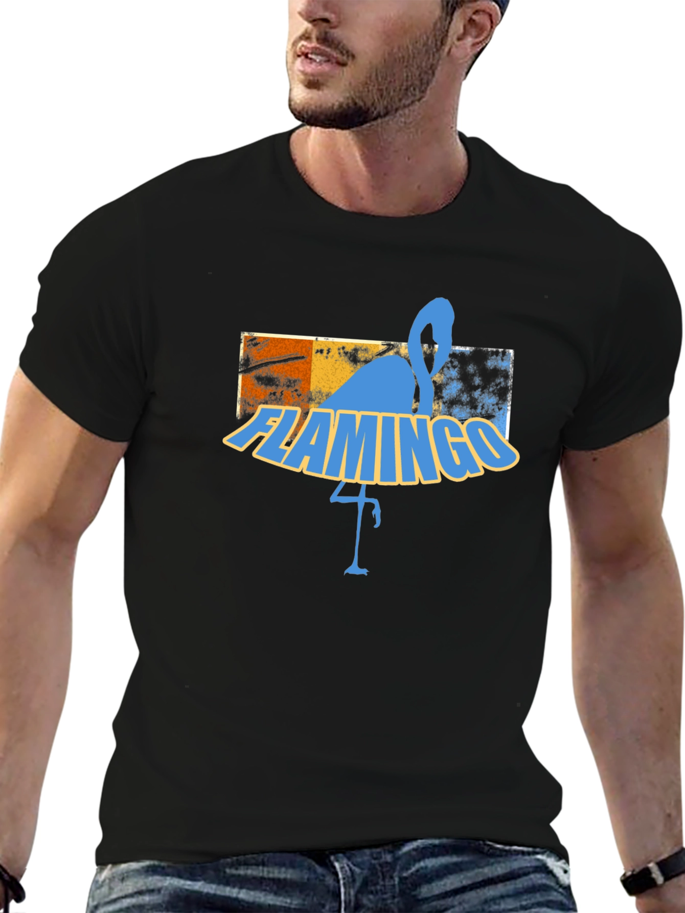 Retro Flamingo Graphic Tee - Cool Summer Vibes