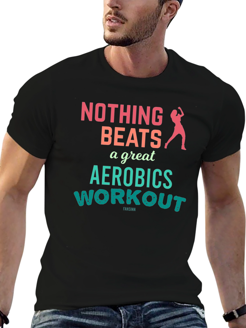 Nothing Beats Aerobics Workout Graphic Tee