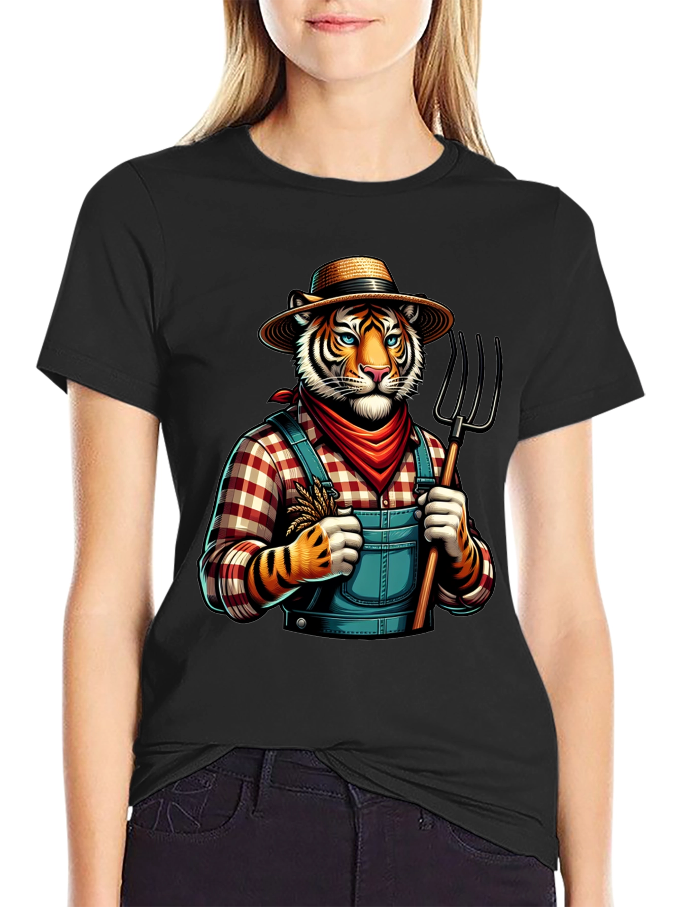 Tiger Farmer Graphic Tee