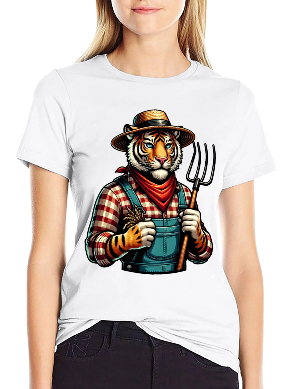 Tiger Farmer Graphic Tee