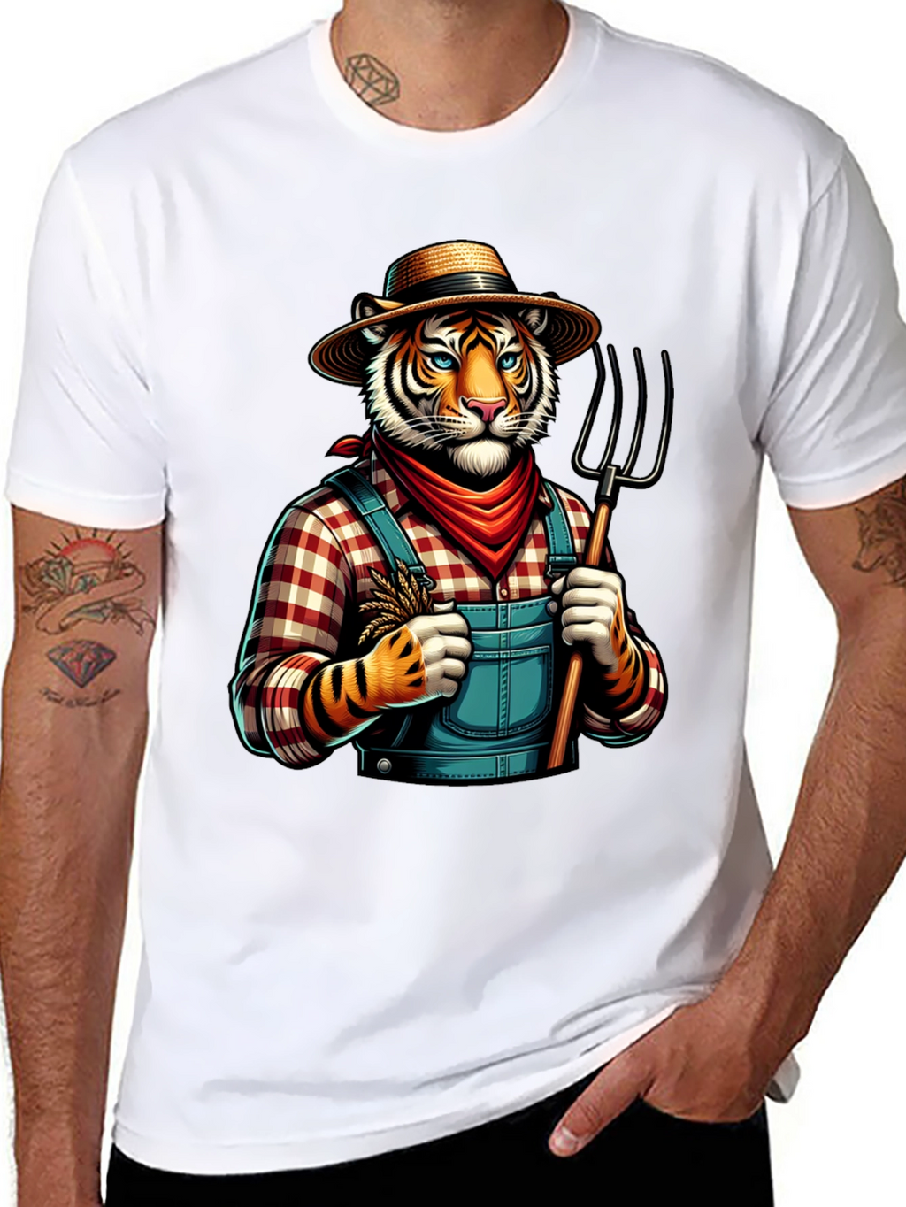 Tiger Farmer Graphic Tee