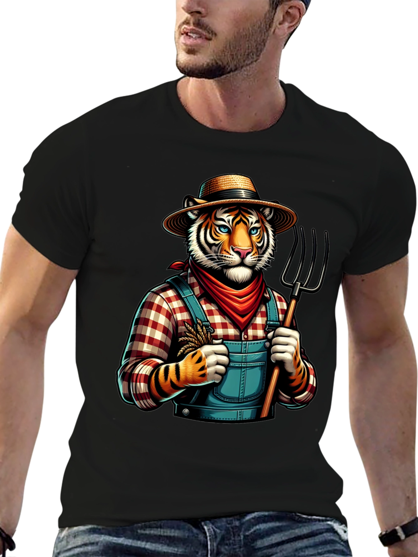 Tiger Farmer Graphic Tee