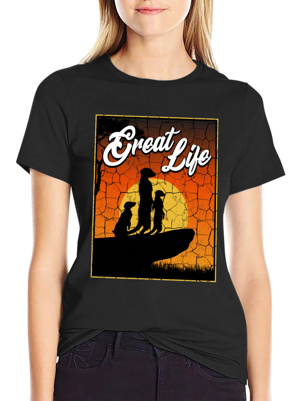 Great Life Meerkat Silhouette T-Shirt