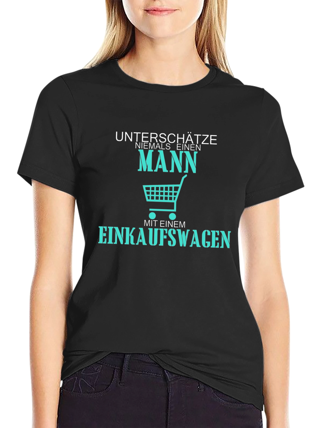 Mens Never Underestimate a Man Black Graphic T-Shirt